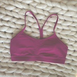 Lululemon Free To Be sports bra, bright magenta. Size 6.